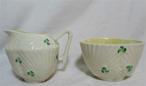 Belleek China, Vintage 1960’s, Cream and Sugar Set – Haute Juice