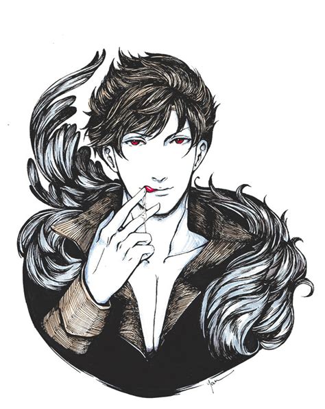 Ayy, Yan-Oh! — Belial from GBF Pen/Ink + Markers on Paper My...