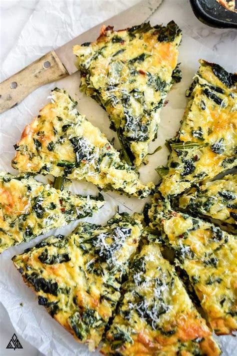 Crustless Spinach Quiche (5g Net Carbs/Slice!) - Little Pine Kitchen