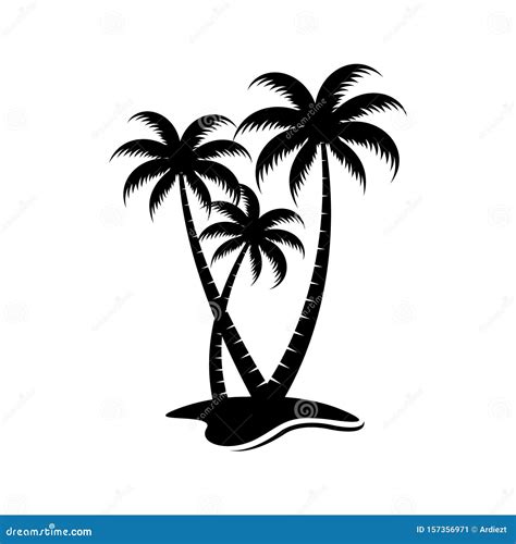 Wonderful Palm Tree Silhouette Vector Photos