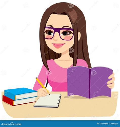 Girl Taking Notes Stock Illustrations – 163 Girl Taking Notes Stock Illustrations, Vectors ...