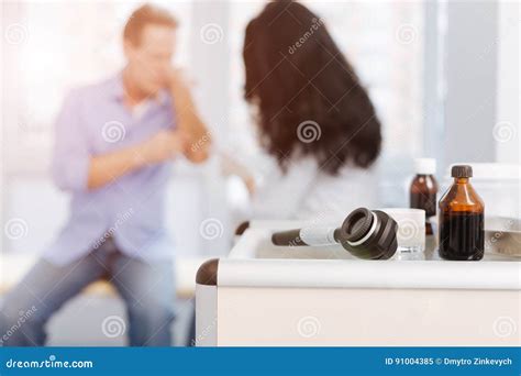 Skilled Dermatologist Having Appointment in the Hospital Stock Image - Image of disease ...