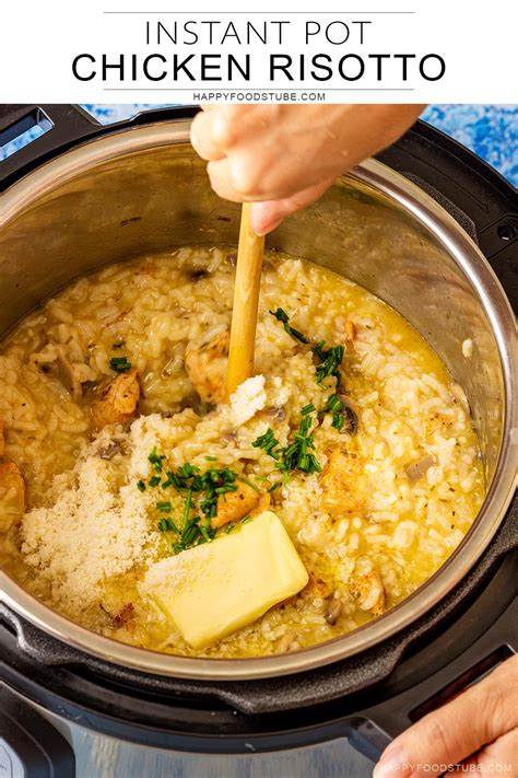 Instant Pot Chicken Risotto - Pressure Cooker Chicken Risotto