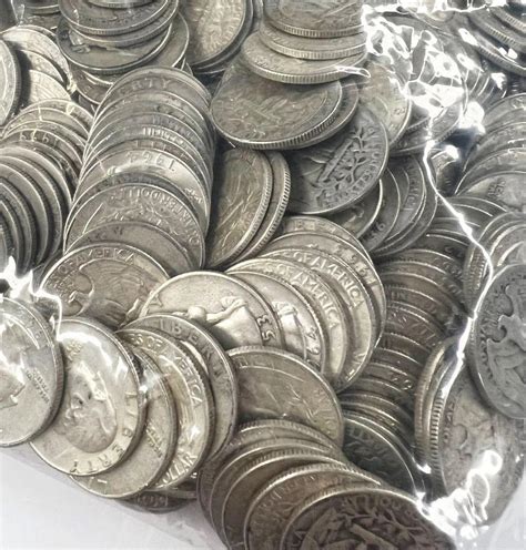 90% AMERICAN SILVER 25C | MIXED QUARTERS (1892 – 1964) | CIRCULATED ...