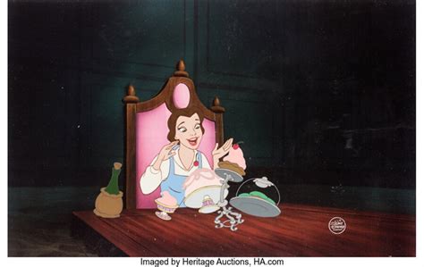 Beauty and the Beast Be Our Guest Belle Presentation Cel Walt Disney, 1991 by Walt Disney ...