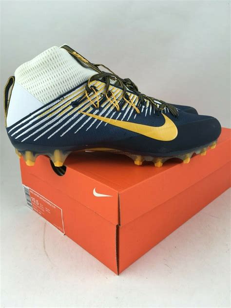 Blue And Gold Cleats : Adidas Adizero 5 Star 3 0 Mid Navy Blue Gold Molded Football Cleats New ...