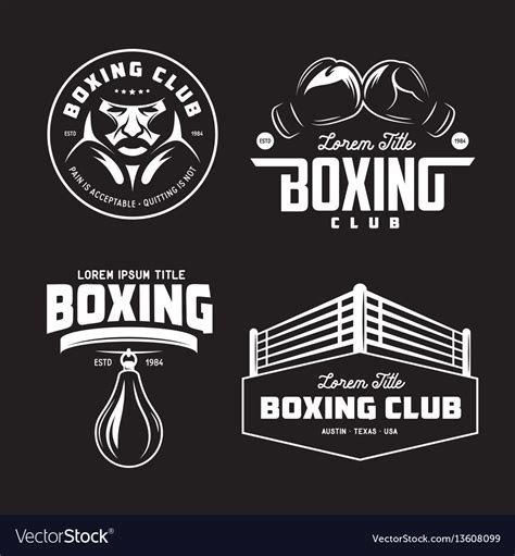 Boxing Club Logo Design - Gelbe Vintage Boxing Club Logo Vorlage ...