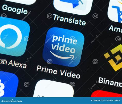 Prime Video App Icon on Apple IPhone Screen Editorial Photography ...