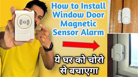 how to install door, window sensor | door security alarm | magnetic switch alarm | door magnet ...