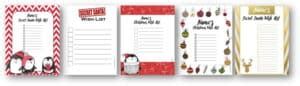 Free Christmas List Template | Customize Online & Print at Home