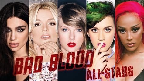 Taylor Swift - Bad Blood: All-Stars (Dua Lipa, Britney Spears & More) - YouTube