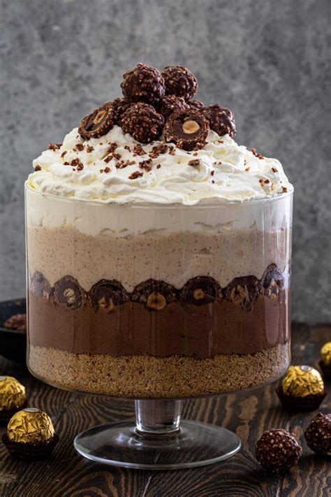 Ferrero Rocher Trifle Dessert Recipe - Olivia's Cuisine | Trifle ...