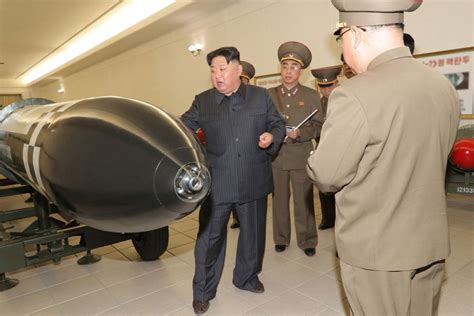 North Korea unveils new nuclear warheads as U.S. air carrier arrives in South Korea