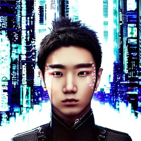 portrait photo of half - cyborg k - pop male star, | Stable Diffusion ...