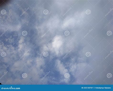 Summer Blue Sky Cloud Gradient Light White Background. Beauty Clear Cloudy in Sunshine Calm ...