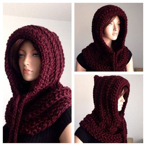 14 Hooded Scarf Knitting Pattern