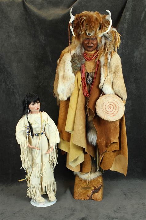 Lot - TWO NATIVE AMERICAN FIGURINES/DOLLS