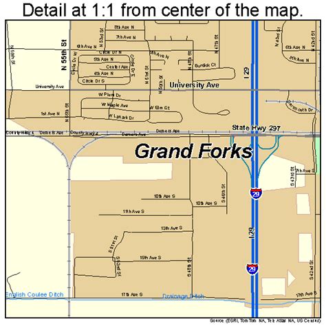 Grand Forks North Dakota Street Map 3832060