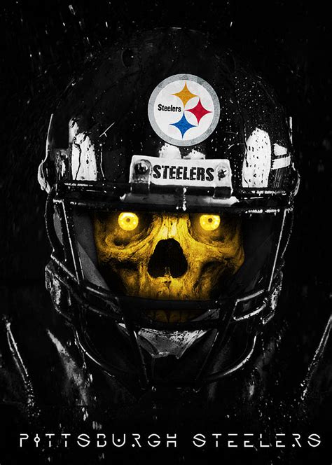 Pittsburgh Steelers Skull Art Digital Art by William Ng - Fine Art America