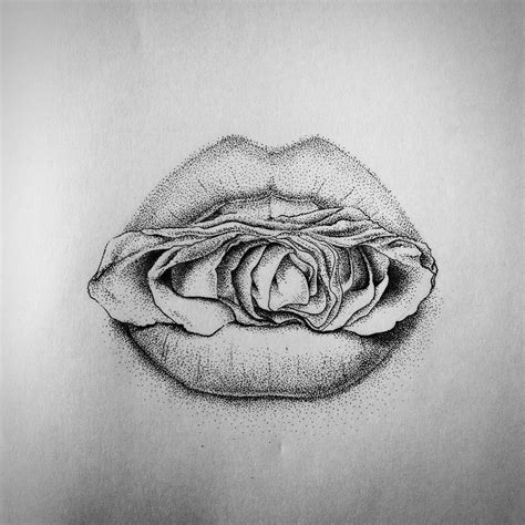 #lips #kiss #kissmylips #white #dotwork #drawing #sketch #sketchbook… | Dotted drawings, Lips ...