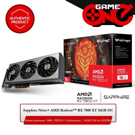 Sapphire Nitro+ AMD Radeon™ RX 7800 XT 16GB GDDR6 OC Graphics Card ...