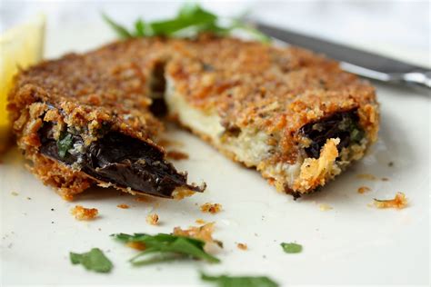 baked breaded eggplant