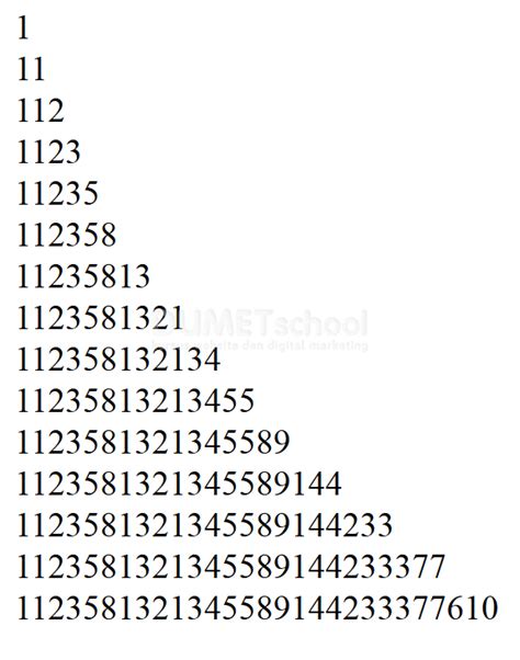 Cara Membuat Piramida Deret Angka Fibonacci Menggunakan PHP-1 - Kursus Web Programming