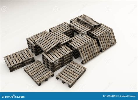 Euro pallets stock illustration. Illustration of packaging - 165568493