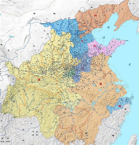 楚庄王时期楚国地图,春秋战国时期地图 - 伤感说说吧