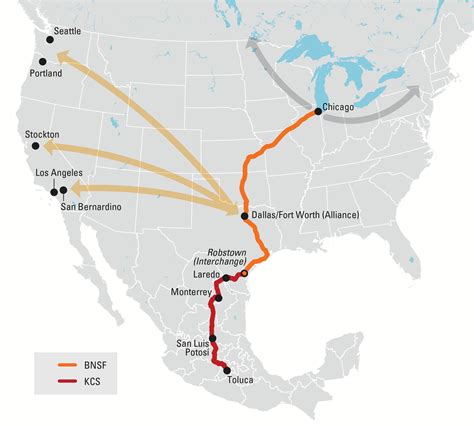 Kansas City Southern Railway Map