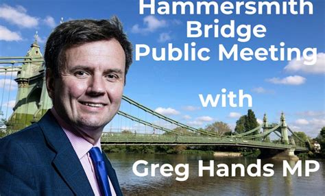 Hammersmith Bridge Public Meeting | Greg Hands MP