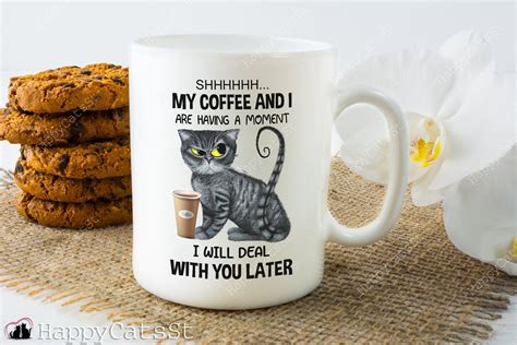 Funny Cat Coffee Mug Funny Cat Mug Black Cat Gift Cat Owner | Etsy