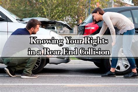 Knowing Your Rights In A Rear End Collision | Personal Injury Lawyers