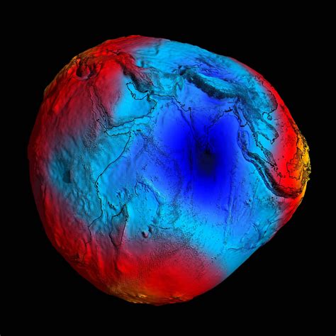 Peter Household - things that have interested me: Geoid image released by ESA - sailing uphill ...