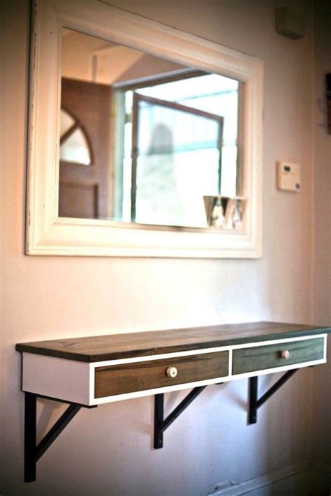 Floating desk (IKEA hack) | Entry tables, Entry table, Entryway table decor