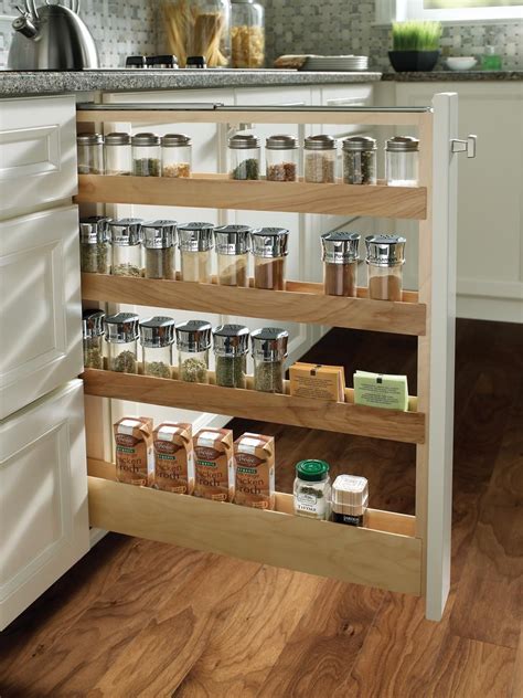 Medallion Cabinetry | Pull-out Spice Rack | Clever kitchen storage, Kitchen spice racks, Pull ...