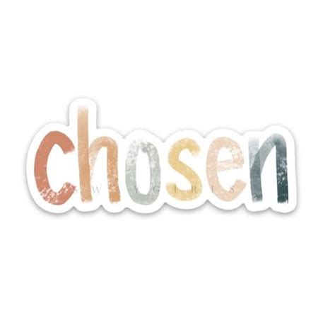 Chosen Sticker Religious Stickers God Stickers - Etsy | God sticker ...