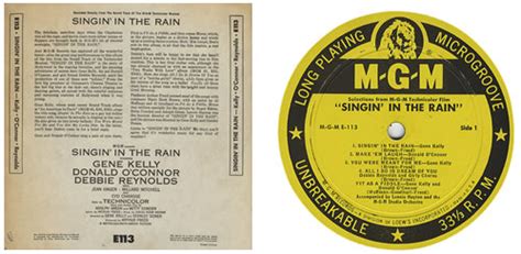 Original Soundtrack Singin' In The Rain US 10" vinyl single (10 inch record) (381940)