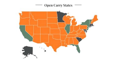 Open Carry States Map 2017 Printable Map - Bank2home.com