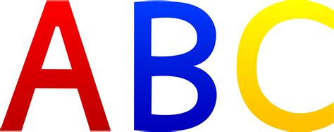 Abc Alphabet Letters Clip Art Free - Bubble Letters Alphabet