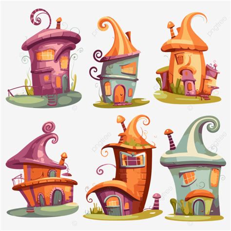 Whoville Houses Clipart Different Illustrations Of Cartoon House ...