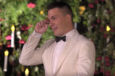 Colton Haynes Breaks Down in Tears During Wedding to Jeff Leatham