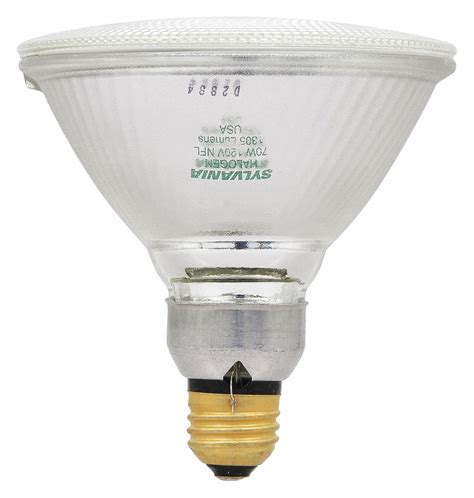 SYLVANIA Halogen Bulb, PAR38, Medium Skirted (E26), Lumens 1305 lm, Reflector Bulb Type, Watts ...