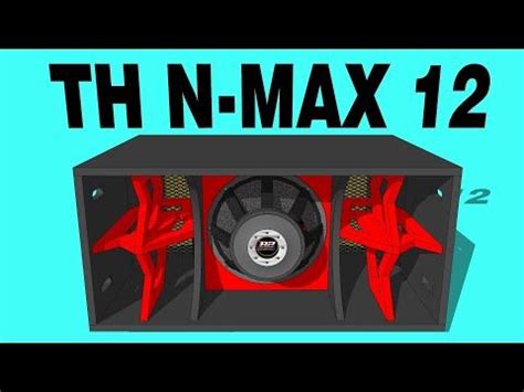SKEMA BOX TH NMAX || SUBWOOFER BALAP 12" | Subwoofer box design, Speaker box design, Subwoofer