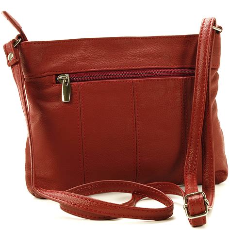 Women's Genuine Leather Handbag Cross Body Bag Shoulder Bag Organizer ...