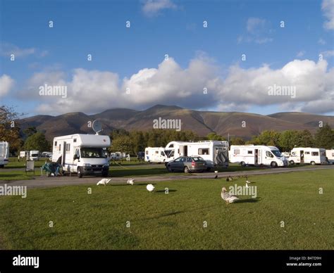 Caravan site camp camping keswick hi-res stock photography and images - Alamy