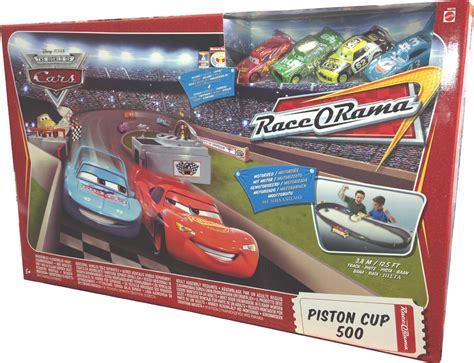 Buy Disney / Pixar CARS Movie Toy Exclusive Piston Cup 500 Track Playset with 4 Die Cast Cars ...