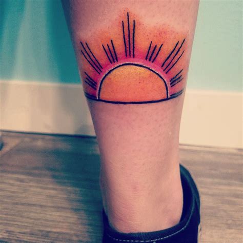 Sunrise tattoo #sunrise #sunrisetattoo #sunsettattoo #ink #tattoo # ...