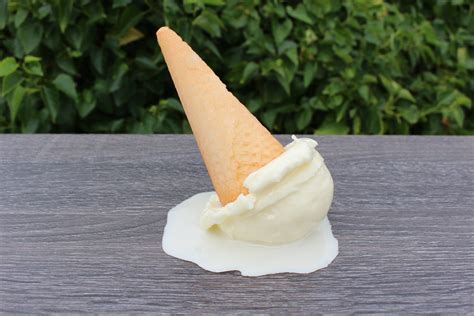 Melted Vanilla Ice Cream Cone | Just Dough It!