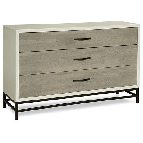 Modern Gray and White 3 Drawer Dresser | Zin Home